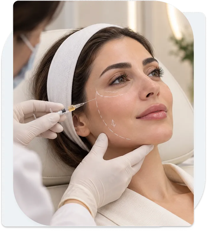 تزریق چربی به صورت در کلینیک ترنم